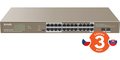 Obrázok pre výrobcu Tenda TEG1126P-24-410W PoE AT Gigabit switch 24x 1Gb/s PoE 802.3af/at + 2x SFP,PoE 370W, Rackmount
