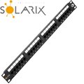 Obrázok pre výrobcu 19" Patch panel Solarix 24xRJ45 CAT5E UTP černý 150MHz