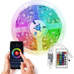 Obrázok pre výrobcu Solight Wifi Smart LED svetelný pás, RGB, 5m, sada s adaptérom a dialkovým ovladačom