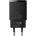 Obrázok pre výrobcu Baseus CCXJ-B01 Compact Quick Nabíječka USB/USB-C 20W Black
