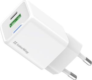 Obrázok pre výrobcu COLORWAY 1x USB-C/ síťová nabíječka/ GaN/ PD/ PPS/ QC/ 30W/ Bílá