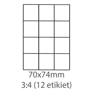 Obrázok pre výrobcu etikety ECODATA Samolepiace 70x74 univerzálne biele (1000 listov A4/bal.)