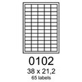 Obrázok pre výrobcu etikety RAYFILM 38x21,2 univerzálne biele eco R0ECO0102A (100 list./A4)