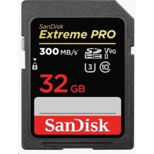 Obrázok pre výrobcu Karta SanDisk SDHC 32GB Extreme PRO (300 MB/s, Class 10, UHS-II U3 V90)