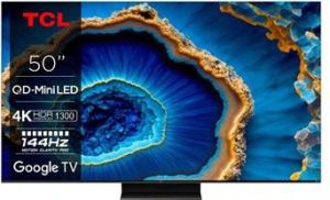 Obrázok pre výrobcu TCL 50C803 TV SMART Google TV QLED/126cm/4K UHD/4000 PPI/144Hz/Mini LED/HDR10+/Dolby Vision/Atmos/DVB-T2/S2/C/VESA