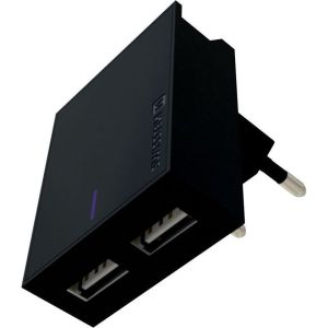 Obrázok pre výrobcu Swissten Síťový Adaptér Smart Ic 2X Usb 3A Power + Datový Kabel Usb / Lightning 1,2 M Černý