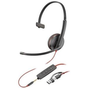 Obrázok pre výrobcu HP Poly BW 3215 USB-C HS +USB-C/A (Bulk)