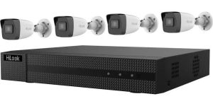 Obrázok pre výrobcu HiLook Powered by HIKVISION/ 4K PoE Bullet KIT/ IK-4248BH-MH/P/ 4x kamery IPC-B180H 2.8mm/ 1x NVR-104MH-C/4P/ 2TB HDD