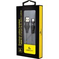 Obrázok pre výrobcu Gembird Premium cotton braided Type-C USB charging and data cable, 2m,black/white