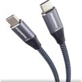 Obrázok pre výrobcu PremiumCord USB-C kabel ( USB 3.2 GEN 2x2, 5A, 100W, 20Gbit/s ) bavlněný oplet, 3m