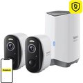 Obrázok pre výrobcu Baseus Venkovní kamera Security N1 Plus 2K (sada 2ks+centrální stanice) bílá
