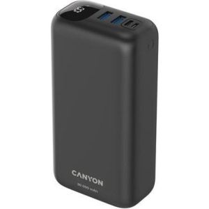 Obrázok pre výrobcu Canyon PB-301, Powerbank, Li-Pol, 30.000 mAh, Vstup 1x USB-C a 1x Micro-USB, výstup: 1x USB-C a 2x USB-A, čierna