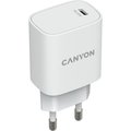 Obrázok pre výrobcu Canyon CNE-CHA20W02, vysokorýchlostná nabíjačka do steny 1xUSB-C, 20W, PD, biela