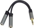 Obrázok pre výrobcu PremiumCord HQ Kabelová rozdvojka 3,5mm Jack Male - 2x Jack Female 15cm