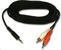 Obrázok pre výrobcu Kabel Jack (3,5mm) M- Cinch 2x M, 10m, čierna