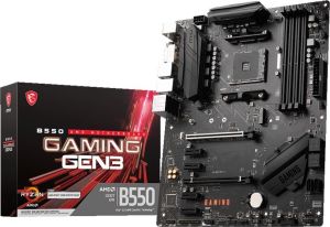 Obrázok pre výrobcu MSI B550 GAMING GEN3 / AMD B550 / AM4 / 4x DDR4 DIMM / M.2 / DVI / HDMI / ATX