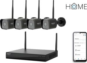 Obrázok pre výrobcu iGET HOME NVR N4C4 - CCTV bezdrátový Wi-Fi set FullHD 1080p, 4CH NVR + 4x kamera 1080p se zvukem