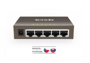 Obrázok pre výrobcu Tenda TEG1005D - 5x 10/100/1000 Mbps Switch, Fanless-bez ventilátorů, ochrana proti přepětí