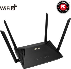 Obrázok pre výrobcu ASUS RT-AX53U Wireless AX1800 Wifi 6 Router, 3x gigabit RJ45, 1x USB