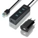Obrázok pre výrobcu AXAGON HUE-S2BP 4x USB3.0 CHARGING hub 1.2m cable vč. AC adapteru