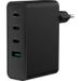 Obrázok pre výrobcu Univerzální USB nabíječka Natec GaN 100W, 3X USB-C, 1X USB-A, Černá