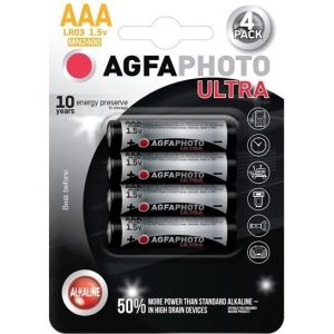 Obrázok pre výrobcu AgfaPhoto Ultra alkalická batéria 1.5V, LR03/AAA, blister 4ks