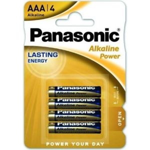 Obrázok pre výrobcu PANASONIC Alkalické baterie Alkaline Power LR03APB/4BP AAA 1,5V (Blistr 4ks)