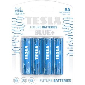 Obrázok pre výrobcu TESLA BLUE+ Zinc Carbon baterie AA (R06, tužková, blister) 4 ks