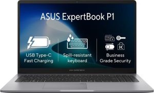 Obrázok pre výrobcu ASUS ExpertBook P1 /P1503CVA/i3-1315U/15,6" FHD/8GB/ 512GB/Intel int/W11H/Gray