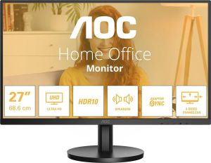 Obrázok pre výrobcu AOC U27B3A 27"/IPS/4K UHD/ 60Hz/4ms/Black/3R