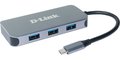 Obrázok pre výrobcu D-Link 6-in-1 USB-C Hub with HDMI/Gigbait Ethernet/Power Delivery