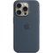 Obrázok pre výrobcu iPhone 15 Pro Silicone Case with MS - Storm Blue