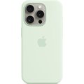 Obrázok pre výrobcu iPhone 15 Pro Silicone Case with MS - Soft Mint
