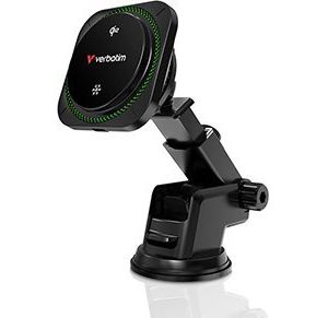 Obrázok pre výrobcu Verbatim držiak mobilu do auta, s bezdrôtovým nabíjaním, technológia Qi, čierna