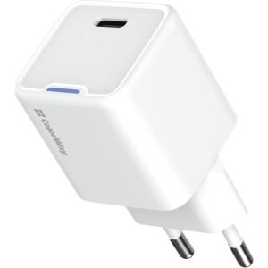 Obrázok pre výrobcu COLORWAY 1x USB-C/ síťová nabíječka/ GaN/ PD/ PPS/ 25W/ Bílá