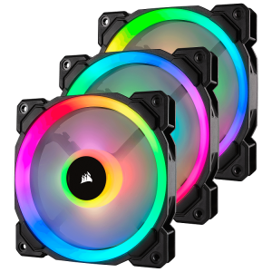 Obrázok pre výrobcu Corsair LL120 120mm ventilátor, 4 pin, RGB LED, Three pack