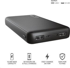 Obrázok pre výrobcu TRUST powerbanka Primo Powerbank 15.000 mAh ECO