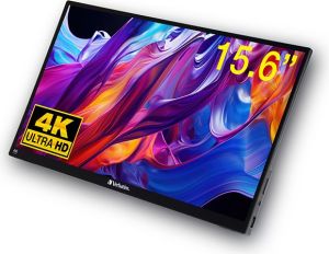 Obrázok pre výrobcu Verbatim prenosný dotykový monitor, PMT-15-4K, 15.6", Ultra HD 4K (3840x2160), 60Hz, čierny