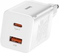 Obrázok pre výrobcu Baseus CCSUPP-E02 Super Si Quick Nabíječka USB + USB-C 30W White