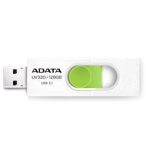 Obrázok pre výrobcu ADATA USB UV320 128GB white/green (USB 3.0)
