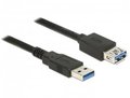 Obrázok pre výrobcu Delock Prodlužovací kabel USB 3.0 Typ-A samec > USB 3.0 Typ-A samice 0,5 m černý