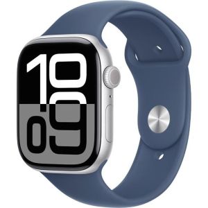 Obrázok pre výrobcu Apple Watch Series 10 GPS 46mm Silver Aluminium Case with Denim Sport Band - S/M