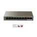 Obrázok pre výrobcu Tenda TEF1110P-8-102W PoE AT switch - 8x PoE 100 Mb/s + 2x Uplink 1 Gb/s, PoE max 102W, fanless