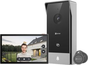 Obrázok pre výrobcu EZVIZ HP5 chytrý domácí interkom/ Wi-Fi/ 2K/ 7" dotykový monitor/ videotelefon/ bezdrátový zvonek/ IP65/ černo-stříbrný