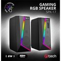 Obrázok pre výrobcu C-TECH reproduktory SPK-17, 2.0, 6W, RGB podsvícení, 3,5mm jack, USB napájení, černé