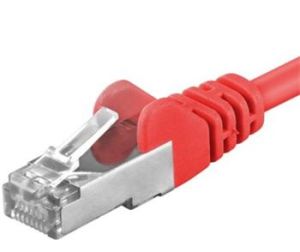 Obrázok pre výrobcu Premiumcord Patch kabel CAT6a S-FTP, RJ45-RJ45, AWG 26/7 0,25m červená