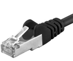 Obrázok pre výrobcu Premiumcord Patch kabel CAT6a S-FTP, RJ45-RJ45, AWG 26/7 0,5m, černá