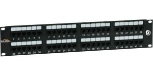 Obrázok pre výrobcu 19" Patch panel Solarix 48 x RJ45 CAT6 UTP černý