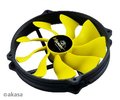 Obrázok pre výrobcu AKASA ventilátor Viper R 14cm / AK-FN073 / 4pin / PWM s SSC technologií / černo-žlutý