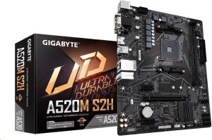 Obrázok pre výrobcu GIGABYTE A520M S2H / AMD A520 / AM4 / 2x DDR4 DIMM / D-Sub / DVI-D / HDMI / M.2 / mATX